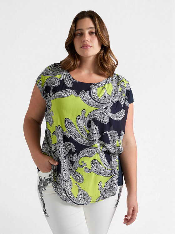 Fiorella Rubino Fiorella Rubino Blusa 2520L000647N0Z4 Verde Regular Fit