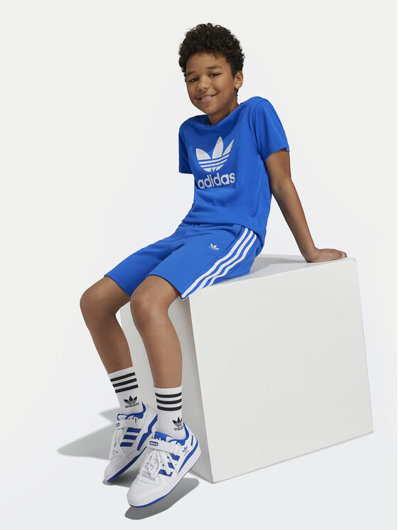 adidas adidas T-Shirt adicolor Trefoil IY7425 Niebieski Regular Fit