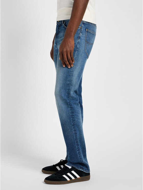Lee Lee Jeansy X STRAIGHT Niebieski Regular Fit