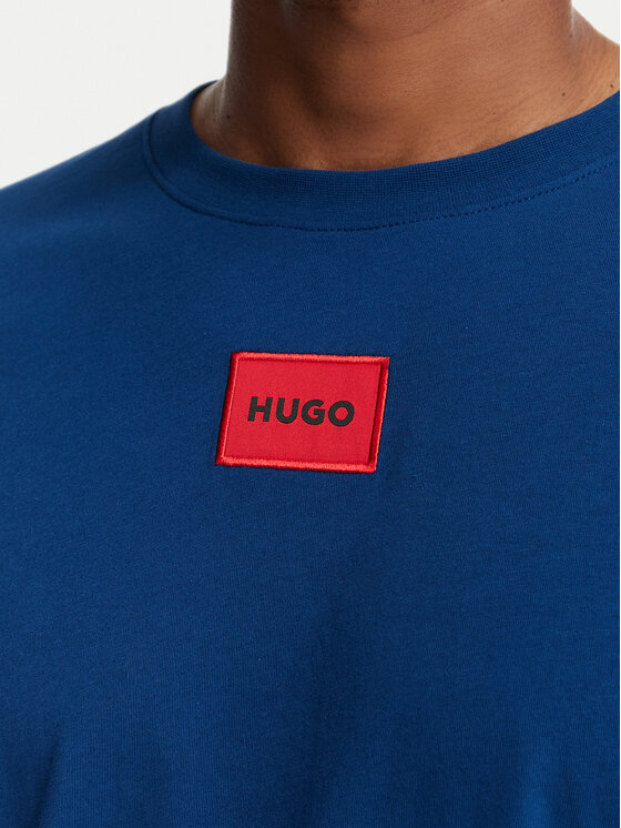 HUGO HUGO T-Shirt Diragolino212 50447978 Blau Regular Fit