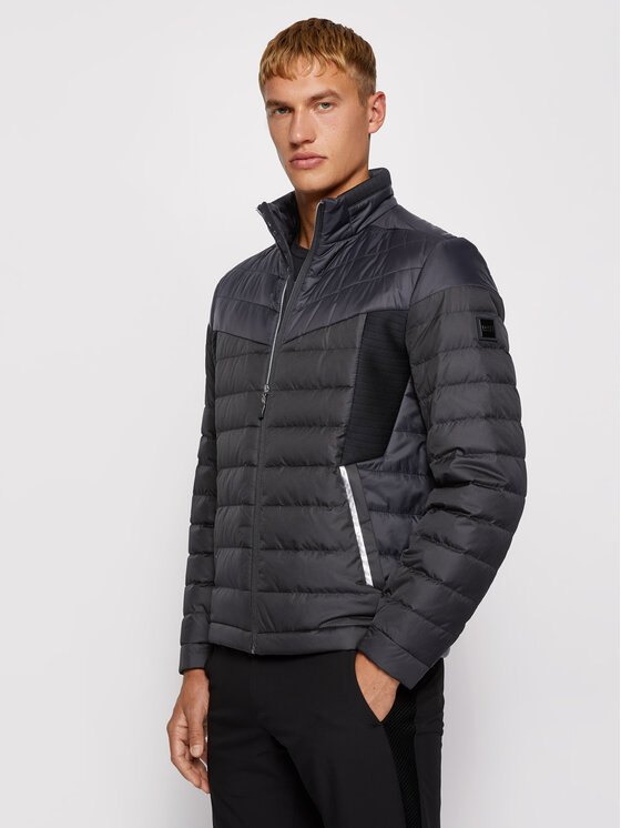 BOSS Boss Пухено яке Vail 50435035 Черен Regular Fit