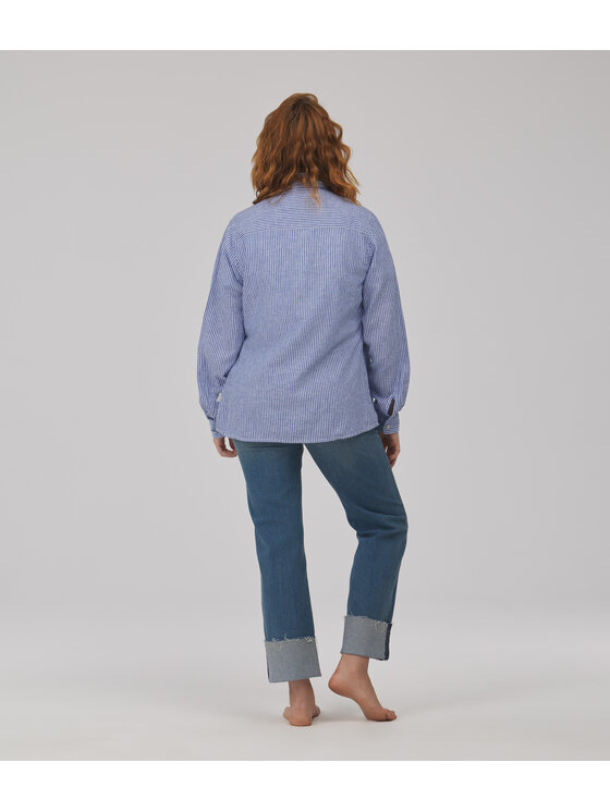 Lee Cooper Lee Cooper Koszula VALERIA Niebieski Regular Fit