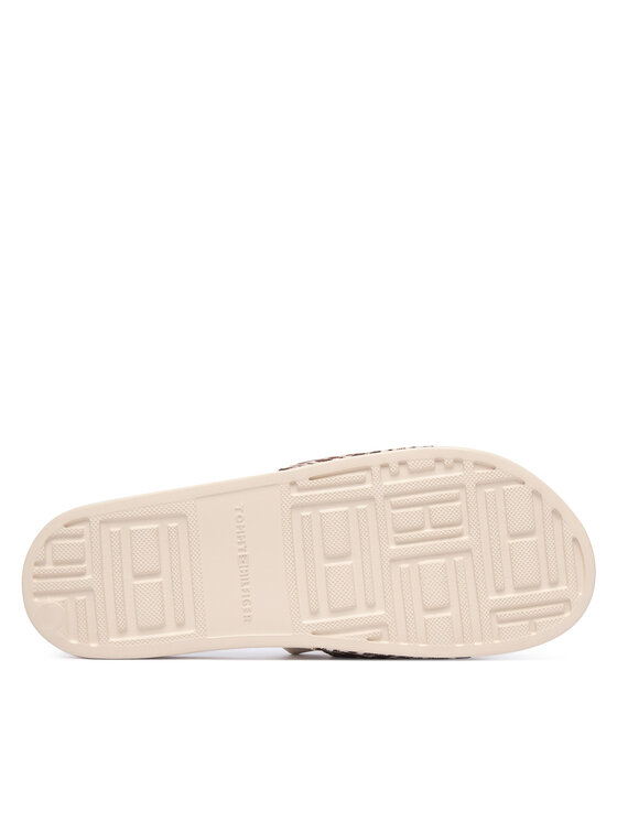 Tommy Hilfiger Tommy Hilfiger Natikače Monogram Pool Slide FW0FW09423 Smeđa