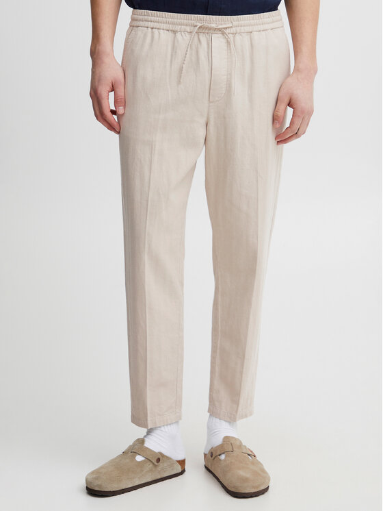 casual friday pantalon en tissu 20504738 beige regular fit