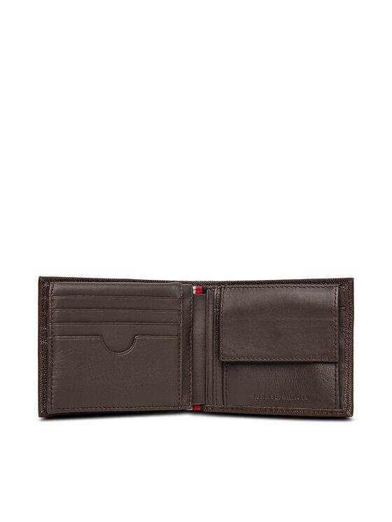 Tommy Hilfiger Tommy Hilfiger Velika moška denarnica Th Flag Cc Flap And Coin AM0AM13520 Rjava