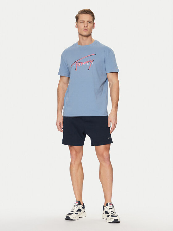 Tommy Jeans Tommy Jeans Sport rövidnadrág Flag Beach DM0DM20637 Sötétkék Regular Fit