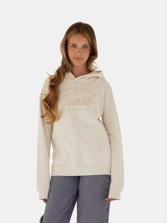 Guess Mikina J4RQ21 KA6R3 Béžová Regular Fit