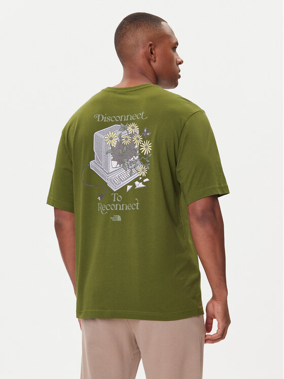 The North Face The North Face T-Shirt Connect NF0A8EGW Grün Relaxed Fit