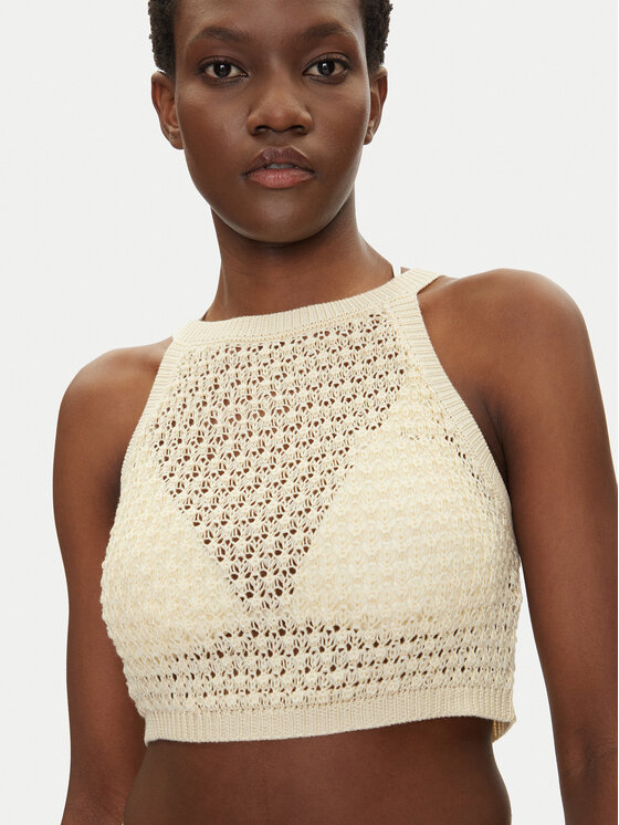 Guess Guess Top E5GP02 Z3N30 Ekrüüvärv Regular Fit