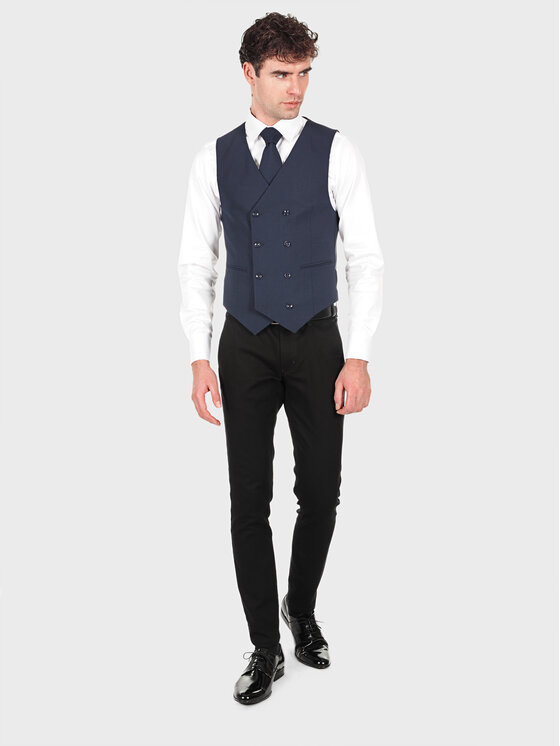 Evenemen Evenemen Kamizelka BOSTON ROMOLO 55 Granatowy Slim Fit