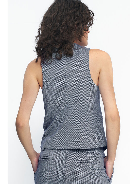 NIFE NIFE Kamizelka KA06 Granatowy Regular Fit
