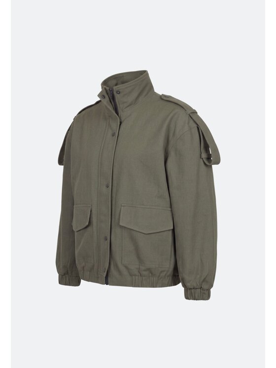 Mirons Mirons Kurtka przejściowa soft Khaki Regular Fit