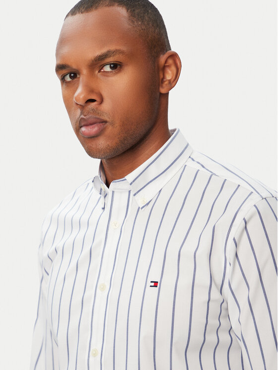 Tommy Hilfiger Tommy Hilfiger Πουκάμισο Performance MW0MW43430 Ανοιχτό μπλε Slim Fit
