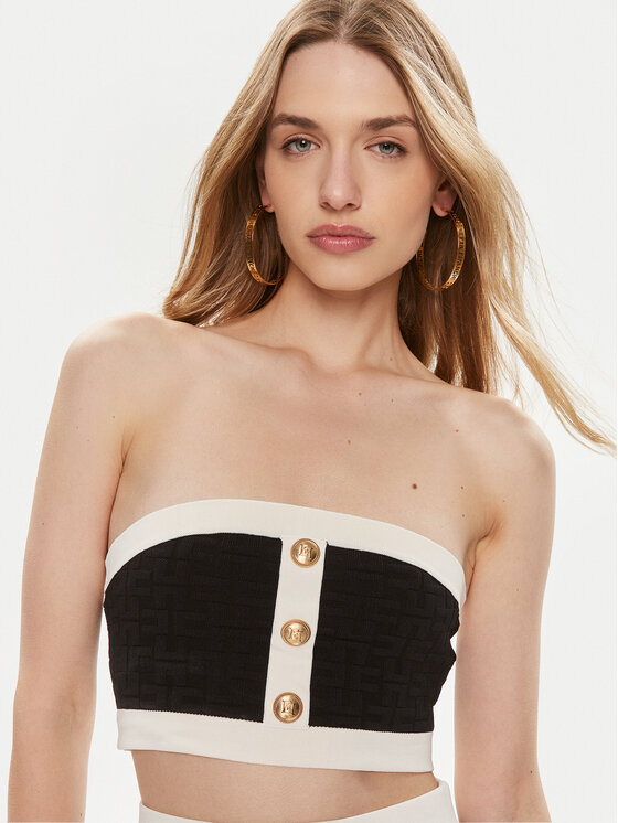 Elisabetta Franchi Elisabetta Franchi Μπλουζάκι TK-15B-42E2-004477 Μαύρο Slim Fit