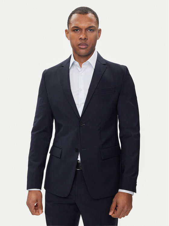 Férfi Zakó Calvin Klein, Méret: 50, Sötétkék, K10K112935
