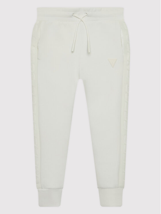Guess Teplákové nohavice J2YQ24 FL03S Biela Regular Fit