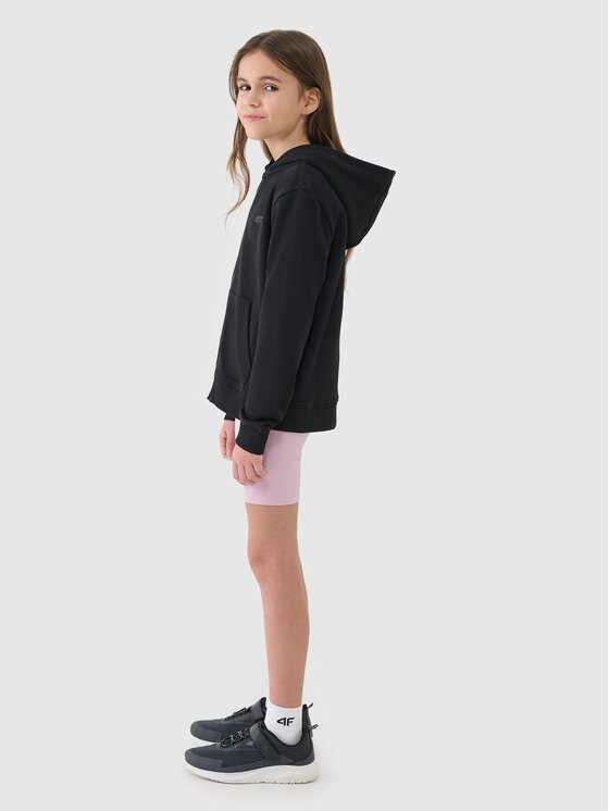4F 4F Bluza 4FJWSS25TSWSF1706-20S Czarny Regular Fit