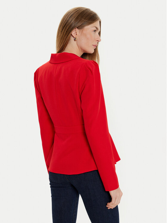 Vero Moda Vero Moda Marynarka Tahina 10318703 Czerwony Slim Fit