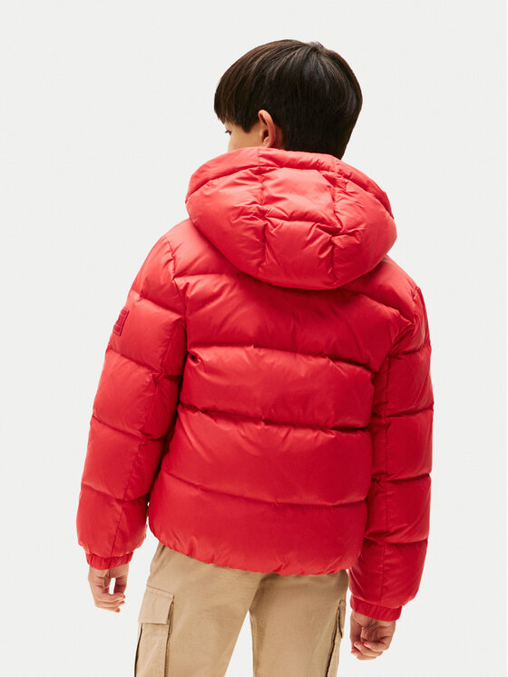 Tommy Hilfiger Tommy Hilfiger Kurtka puchowa Essential KB0KB10091 D Czerwony Regular Fit