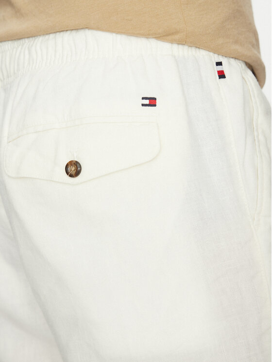 Tommy Hilfiger Tommy Hilfiger Šortky z materiálu Harlem MW0MW37804 Écru Regular Fit