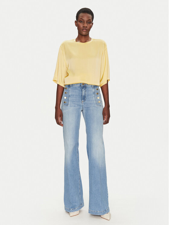 ViCOLO ViCOLO Bluză TD0013 Galben Relaxed Fit