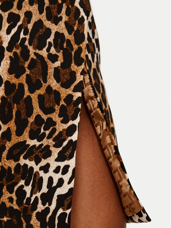 Elisabetta Franchi Elisabetta Franchi Ravno krilo GO-069-47E1-V380 Rjava Slim Fit