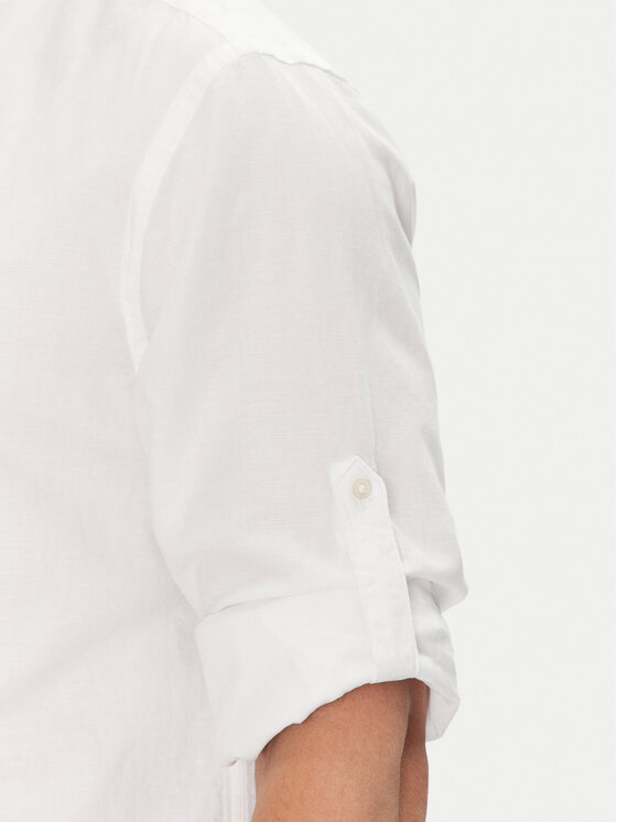 Tommy Hilfiger Tommy Hilfiger Πουκάμισο MW0MW40716 Λευκό Regular Fit