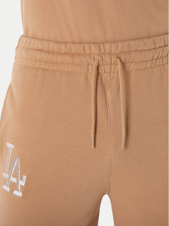 New Era New Era Športne kratke hlače LA Dodgers MLB League Essential 60596178 Oranžna Regular Fit