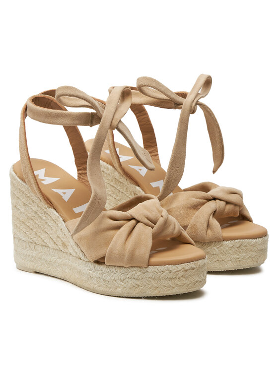 Manebi Manebi Espadrillid Hamptons Wedge Espadrilles With Knot M 1.1 WS Beež