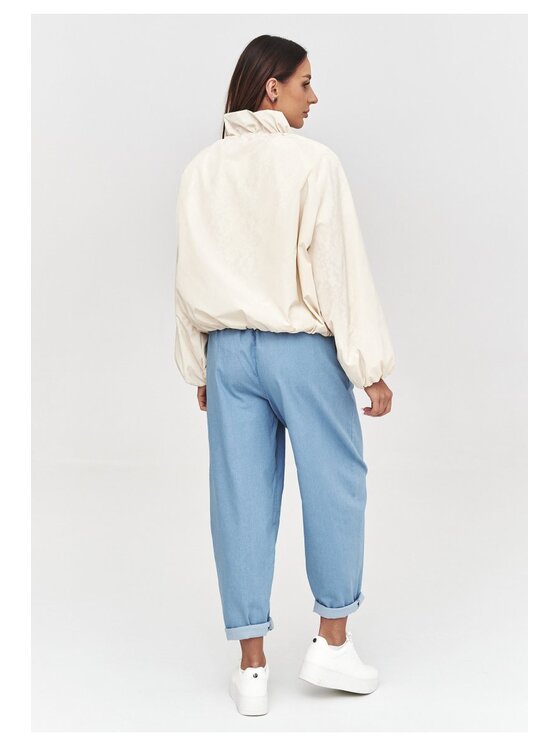 Makadamia Makadamia Kurtka przejściowa C58 Beżowy Loose Fit