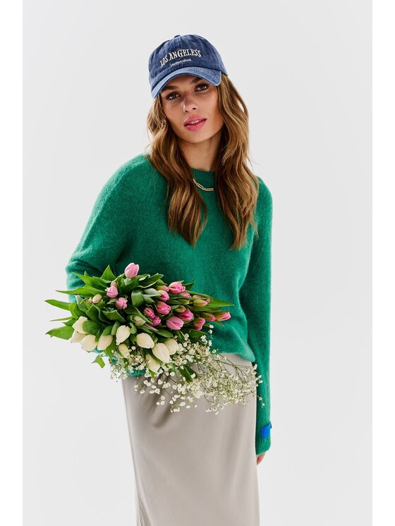 NAOKO NAOKO Svetr Eden Zelená Oversize