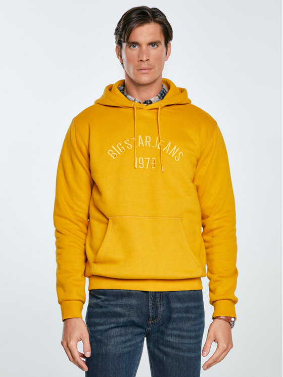 BIG STAR BIG STAR Bluza ASLAN Złoty Basic Fit