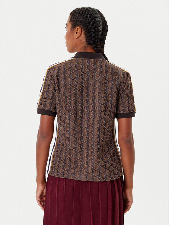 Lacoste Lacoste Polo majica DF3364 Rjava Slim Fit