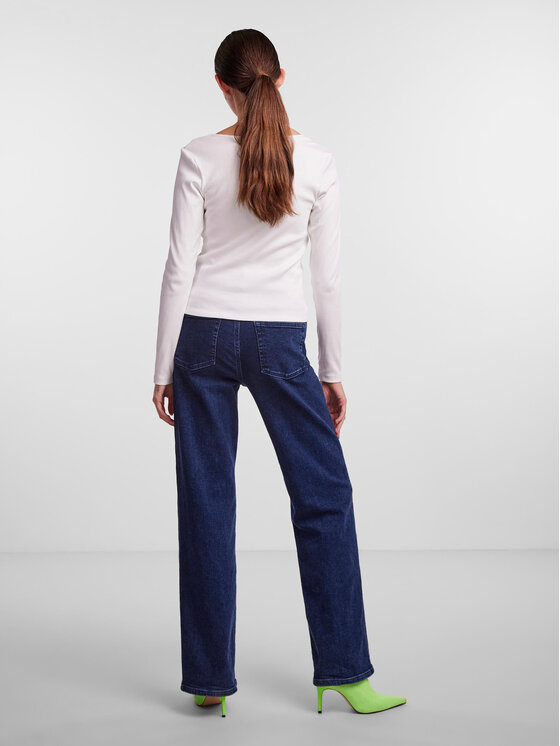 Pieces Pieces Halenka 17135564 Bílá Slim Fit