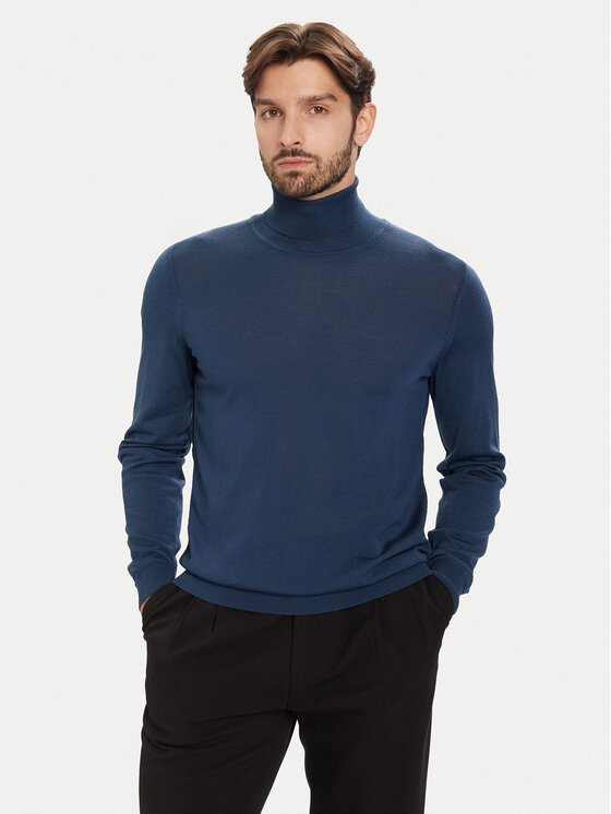 BOSS Golf Musso-P 50468262 Niebieski Slim Fit