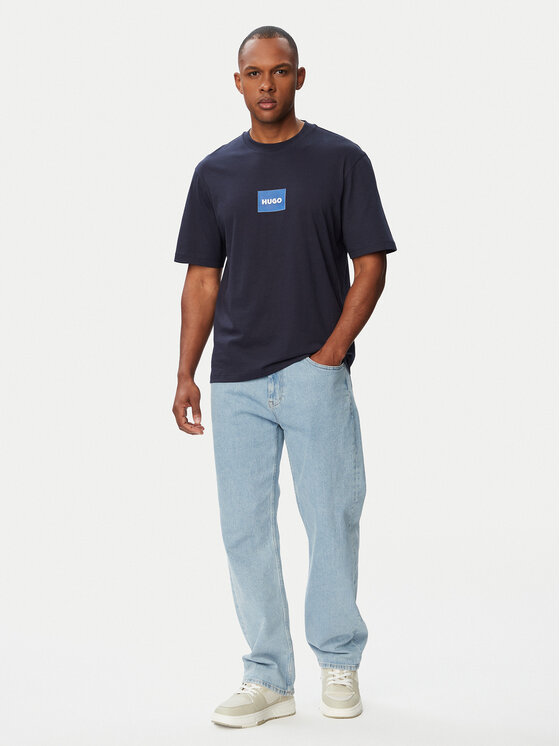HUGO HUGO T-Shirt Nayonix 50554382 Dunkelblau Regular Fit