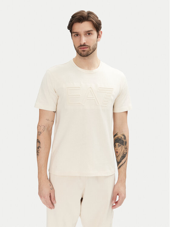 EA7 Emporio Armani EA7 Emporio Armani T-krekls 7M000149 AF14772 U1079 Écru Regular Fit