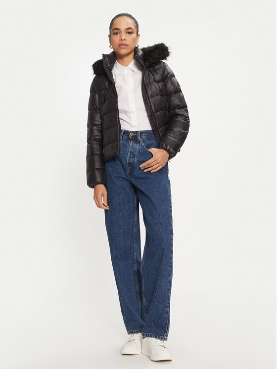 Tommy Hilfiger Tommy Hilfiger Μπουφάν πουπουλένιο WW0WW43520 Μαύρο Regular Fit