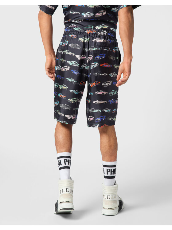PHILIPP PLEIN PHILIPP PLEIN Szorty 22565 Czarny Regular Fit