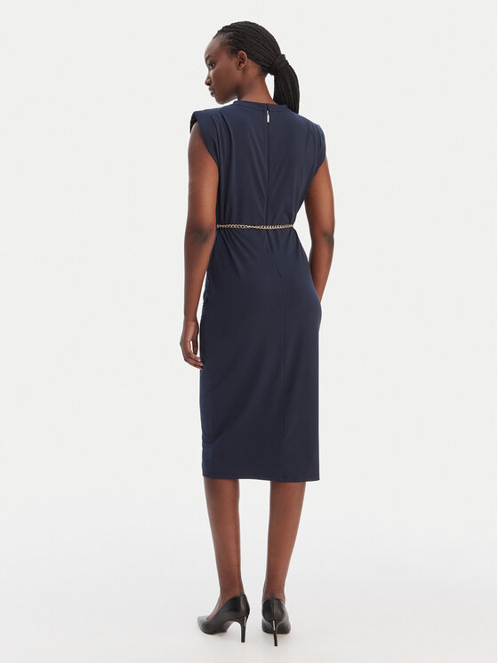 MICHAEL Michael Kors MICHAEL Michael Kors Koktejlové šaty MT5831SH6J Tmavomodrá Regular Fit