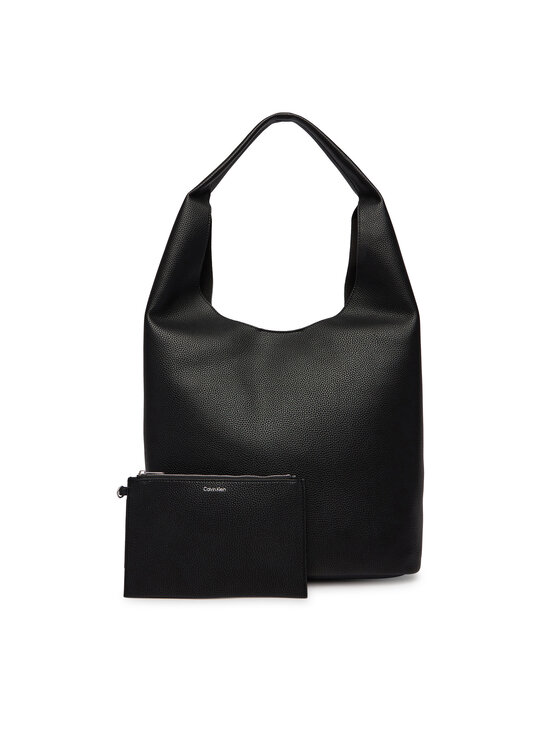 Calvin Klein Calvin Klein Handtasche Slouchy Pebble Medium Bag LV04F3596G Schwarz
