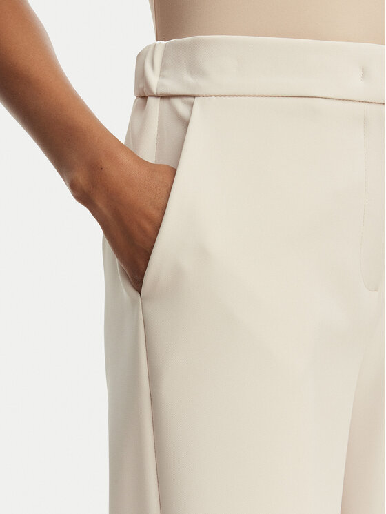 Maryley Maryley Штани з тканини 26EB598/43LA Бежевий Regular Fit