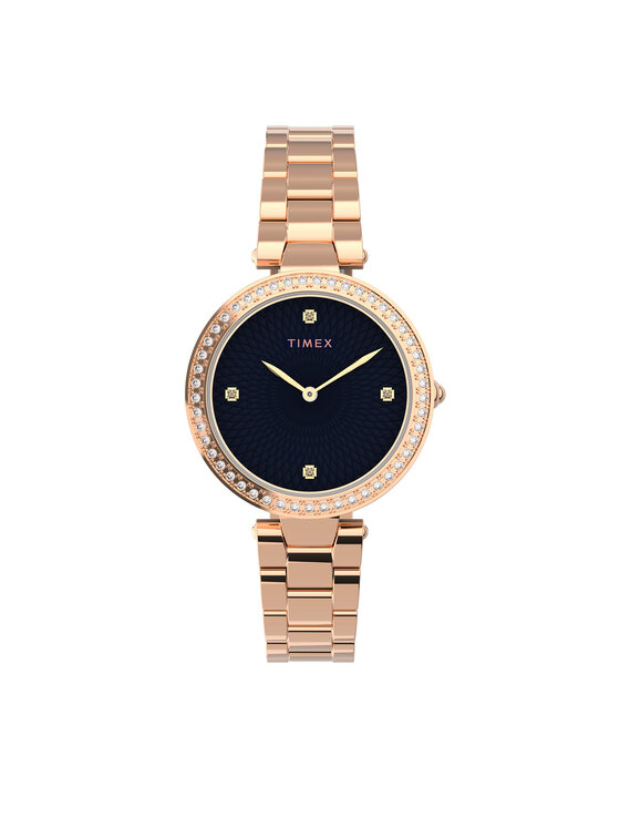 Timex Timex Zegarek City TW2V24600 Różowe złoto