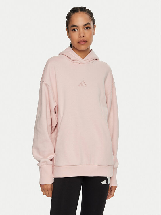 adidas Felpa ALL SZN Fleece IY6765 Rosa Loose Fit Modivo