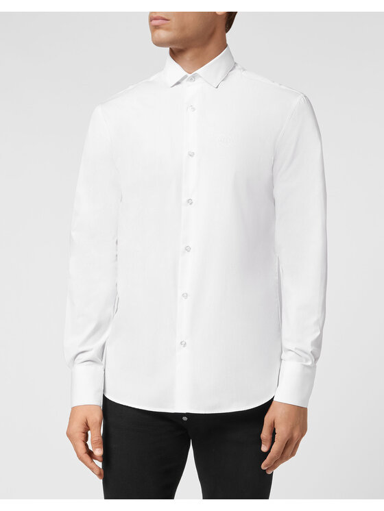 PHILIPP PLEIN PHILIPP PLEIN Košile 1555 Bílá Regular Fit