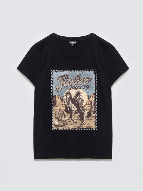 BIG STAR BIG STAR T-Shirt ERELLSA Czarny Basic Fit