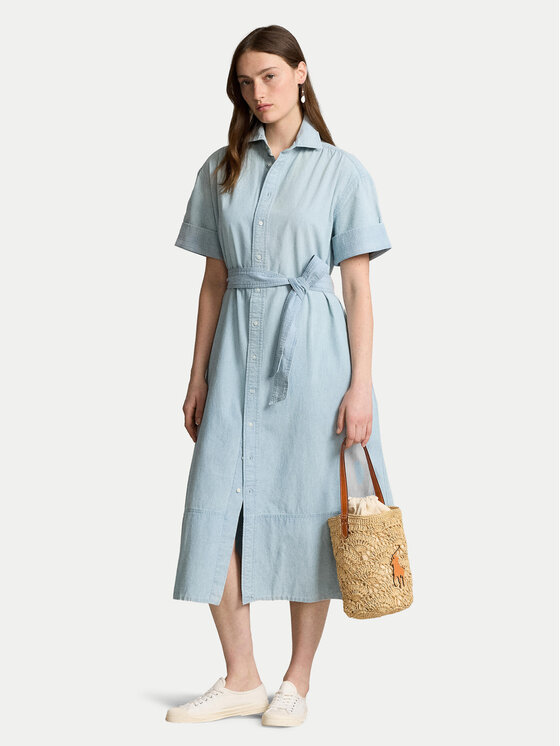 Polo Ralph Lauren Robe chemise 211935155001 Bleu Regular Fit