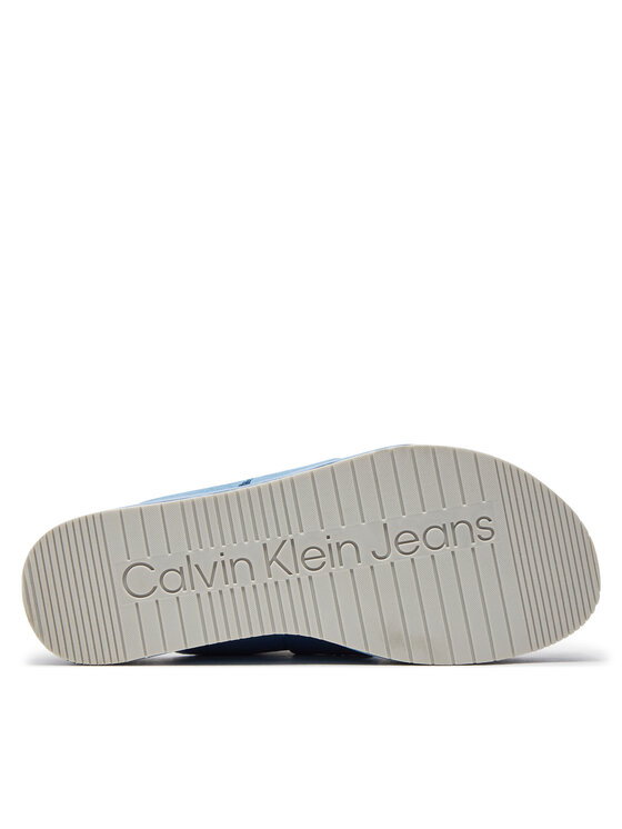 Calvin Klein Jeans Calvin Klein Jeans Šľapky Flatform Sandal Webbing In Mr YW0YW01361 Modrá