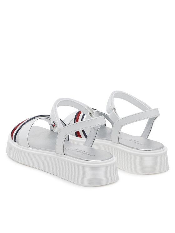 Tommy Hilfiger Tommy Hilfiger Sandały Sandal T4A2-33799-0273 S Biały