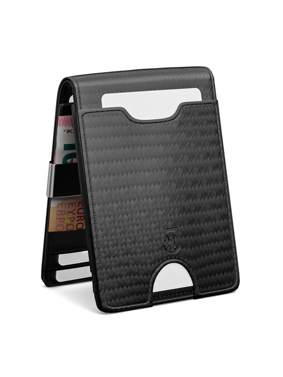 James Hawk James Hawk Mały Portfel Męski Męski skórzany portfel slim z RFID Szary